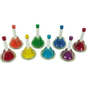Rhythm Band Kid's Play 8-Note Diatonic Hand/Desk Bell Set Multicolor