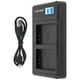 thumbnail image 1 of Cargador de batería portátil BRI para cámara LP-E12 dual USB con Pantalla LCD, 1 of 10