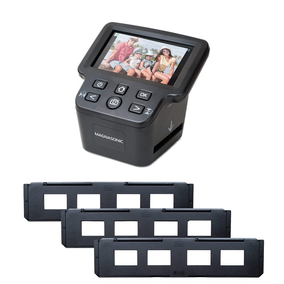Escáner de película Magnasonic todo en uno de 24 MP con pantalla HDMI de 5 pulgadas