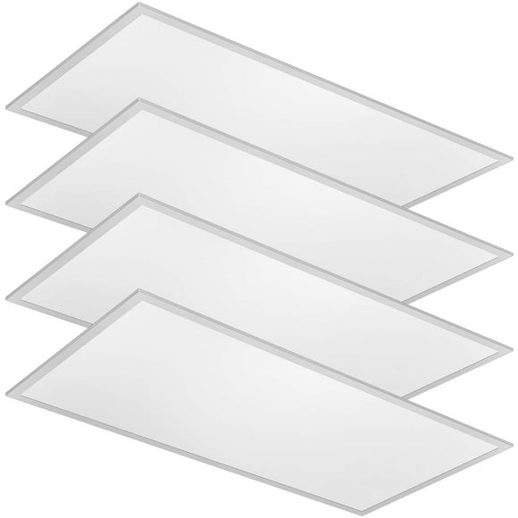 2X4 LED Flat Backlit Panel Light, 3500K/4000K/5000K, Power selectable at: 30W/40W/50W Pack of 4, Fixture for Office, Retail and Commercial locations, UL Certified