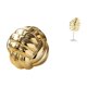 thumbnail image 1 of Figura De Cerámica Con Bola De Hilo Y Hoja De Metal, Escultura Abstracta, Adorno Para Sala De Estar, Encimera, Estantería, Decoración Del Hogar., 1 of 8