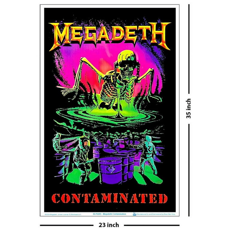 Megadeth - Contamination Blacklight Poster 23