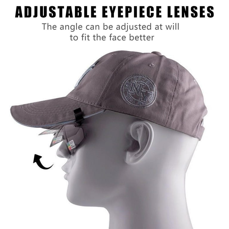 UV Protection Polarized Baseball Cap Sunglasses with Clip-on 