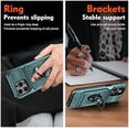 thumbnail image 5 of MYKOMI for iPhone 16 Pro Wallet Case with Card Holder, 2 Tempered Glass Screen Protector, Protective Shockproof Hidden Card Slot Slim Case 6.3 inch, 5 of 6