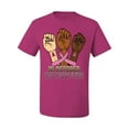 thumbnail image 2 of Wild Bobby In October We Wear Pink Protest Fists Breast Cancer Awareness Men Tee, Fuschia, Large, 2 of 6
