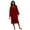 Wıne Red, variant on Turquaz Linen 100% Turkish Cotton Kimono Womens Robe Mens Bathrobe (SM)