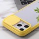 thumbnail image 4 of Funda de piel con cierre de succión simple para iPhone 13 Mini, color amarillo, 4 of 5