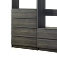 thumbnail image 4 of Dee Modular Closet System, 6 Shelves, 5 Hanging Rods, Gray Wood Finish, 4 of 6