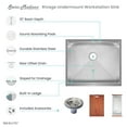 thumbnail image 5 of Rivage 27 x 19 Single Basin Undermount Kitchen Workstation Sink, 5 of 14