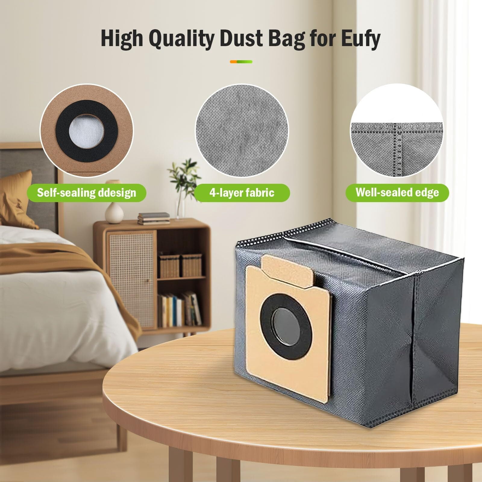 8 Pack Reusable Replacement mop Cloths Compatible with Eufy X10 Pro and eufy X9 Pro Omni Robot Vacuum Cleaner for Efficient Floor Cleaning