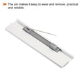 thumbnail image 4 of Uxcell 2.73 x 0.78inch Engraved Name Tags Kit,3pack Blank Badge with Pin,Silver Tone, 4 of 6