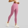 thumbnail image 2 of WULMLEO Compression Leggings for Women Tummy Control Butt Lifting Legging Tights Workout Quick Dry High Waisted 7/8 Leggings Pink 2XL, 2 of 6