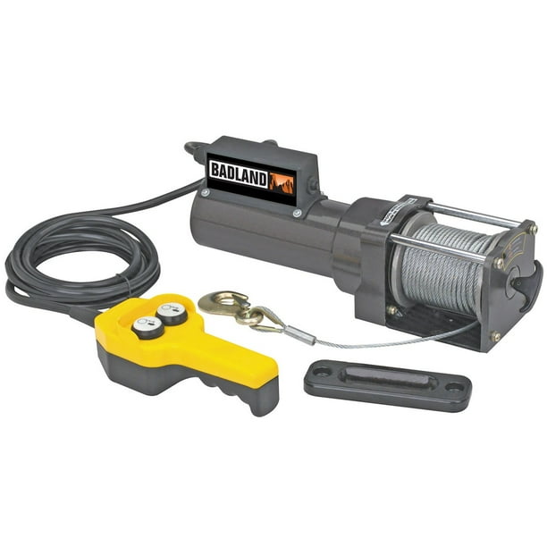 Badland Electric Winch 1500 lb. Capacity 120 Volt AC Hoist Control