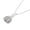 Silver, variant on Women's Stainless Steel Ladybug Pendant Necklace – Multicolor Cubic Zirconia – 18"-20" Adjustable Link Chain – Steel or Yellow Gold Tone – Cute & Sparkly Good Luck Jewelry (Yellow Gold-Tone)