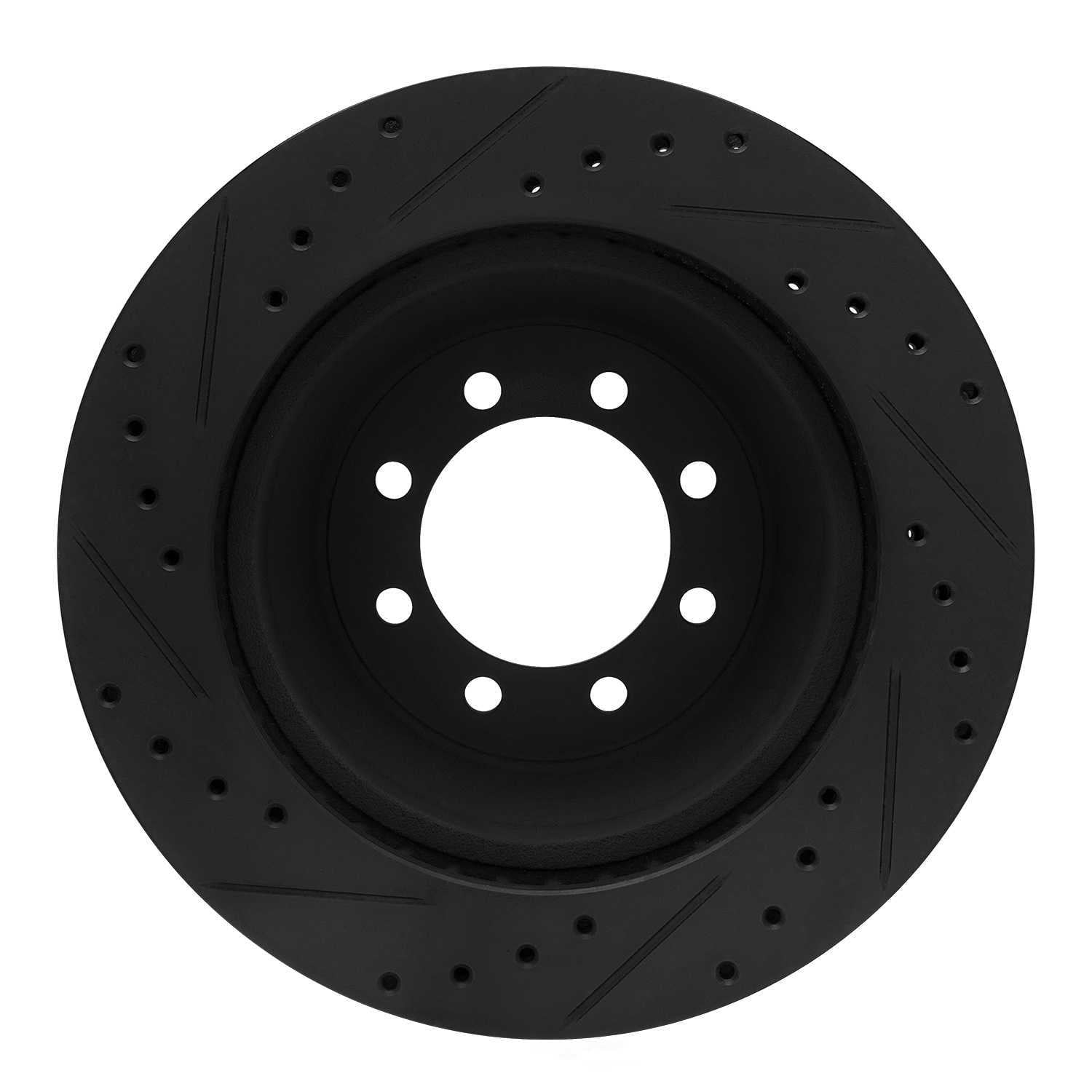 Dynamic Friction Company 633-54102R DFC Brake Rotor - Drilled And Slotted - Black