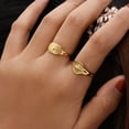 thumbnail image 2 of Womens Stainless Steel Geometric Zircon Ring Vintage Electroplated Simple Band Jewelry Fashion Accessory Gleam, 2 of 6