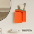thumbnail image 4 of Soporte De Taza De Cepillo De Dientes, Organizador De Baño Montado En La Pared, La Mayoría De La Pasta De Dientes, Copa De Dientes, 4 of 7