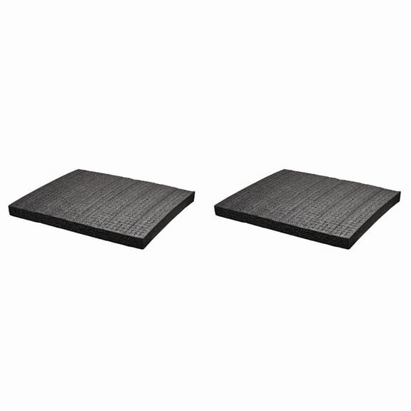 4PCS 50x30X2cm Pick Apart Foam Insert Cutting Foam Lining Packaging Pre-Cutting Tool Box and Hard Case Foam Black