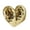 Gold, variant on Artistic Heart Shape Ceramics Statue Living Room Display Sculpture for Bookshelves or Mantelpieces Adding Sophistication