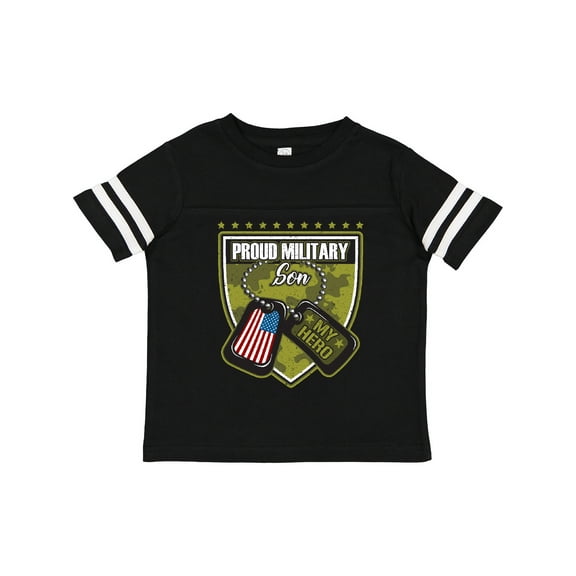 Inktastic Proud Military Son Boys Camo Flag Boys Toddler T-Shirt