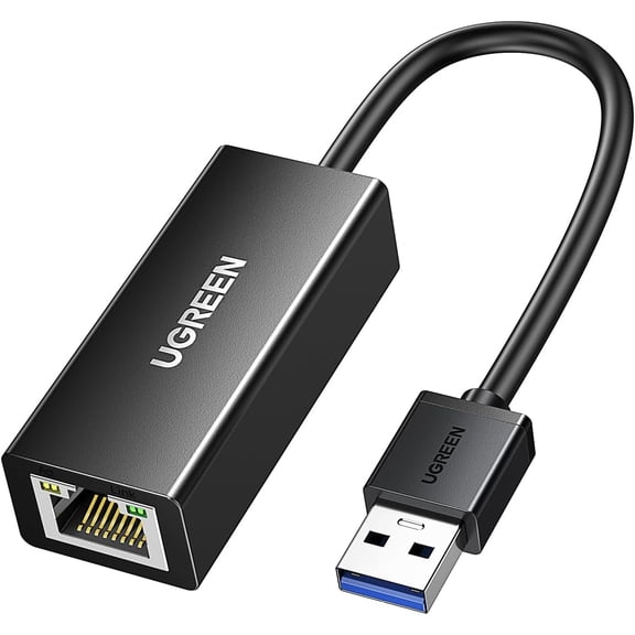 USB to Ethernet Adapter, 1000Mbps Plug and Play Ethernet Adapter with USB 3.0, Driver Free, RJ45 LAN Network Dongle Compatible with Nintendo Switch, Laptop, PC, MacBook, Windows, macOS, Linux