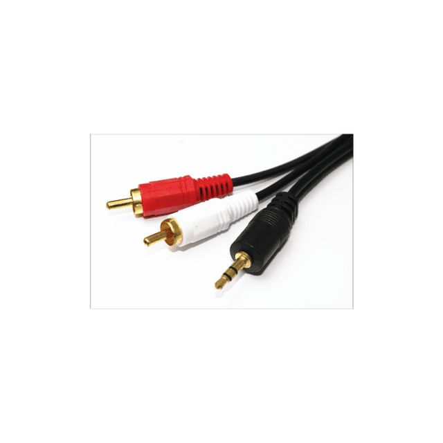 Câble Adaptateur Audio-vidéo Jack 3.5mm Mâle Vers 3 RCA Mâle - Longueur 2 M - Marque Valueline