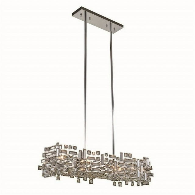 Elegant Lighting Picasso 11" 6 Light Royal Crystal Pendant Lamp