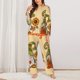 thumbnail image 2 of Balery Gnomes Happy Thanksgiving Conjunto de Pijama con Estampado para Mujer, Conjunto de Dos Piezas con Manga Larga, Ropa de Dormir Suave con Bolsillos, Pijamas Cómodos-Medium, 2 of 7