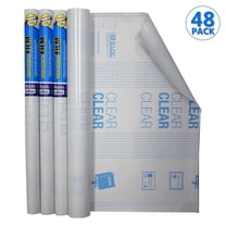 BAZIC Book Cover Clear Laminate Roll Bookcover 17.5" X 1.7 Yard (60"), 48-Roll