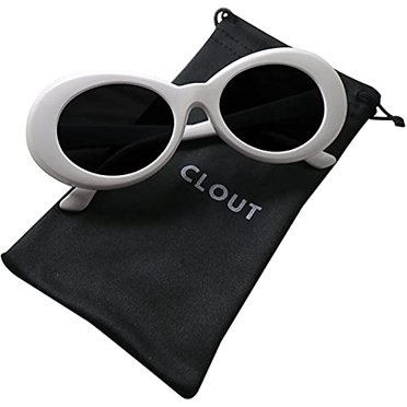 Clout Goggles Kurt Retro Oval Sunglasses - Walmart.com