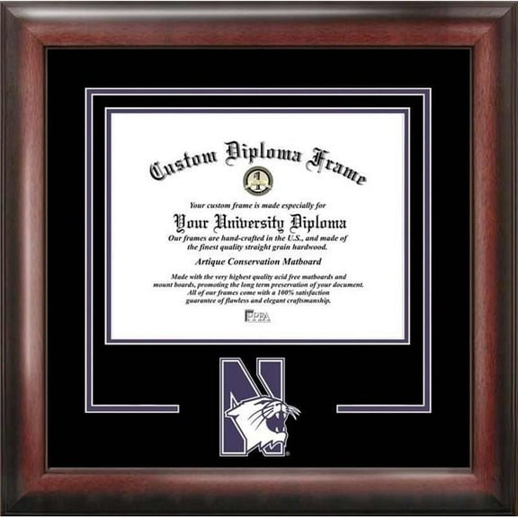Campus Images IL971SD Northwestern University Spirit Diploma Frame
