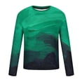 thumbnail image 5 of Men's Hoodies on Sale Clearance Shirts Casual Round Neck Long Sleeve Pullover Stripe Tops, 5 of 5