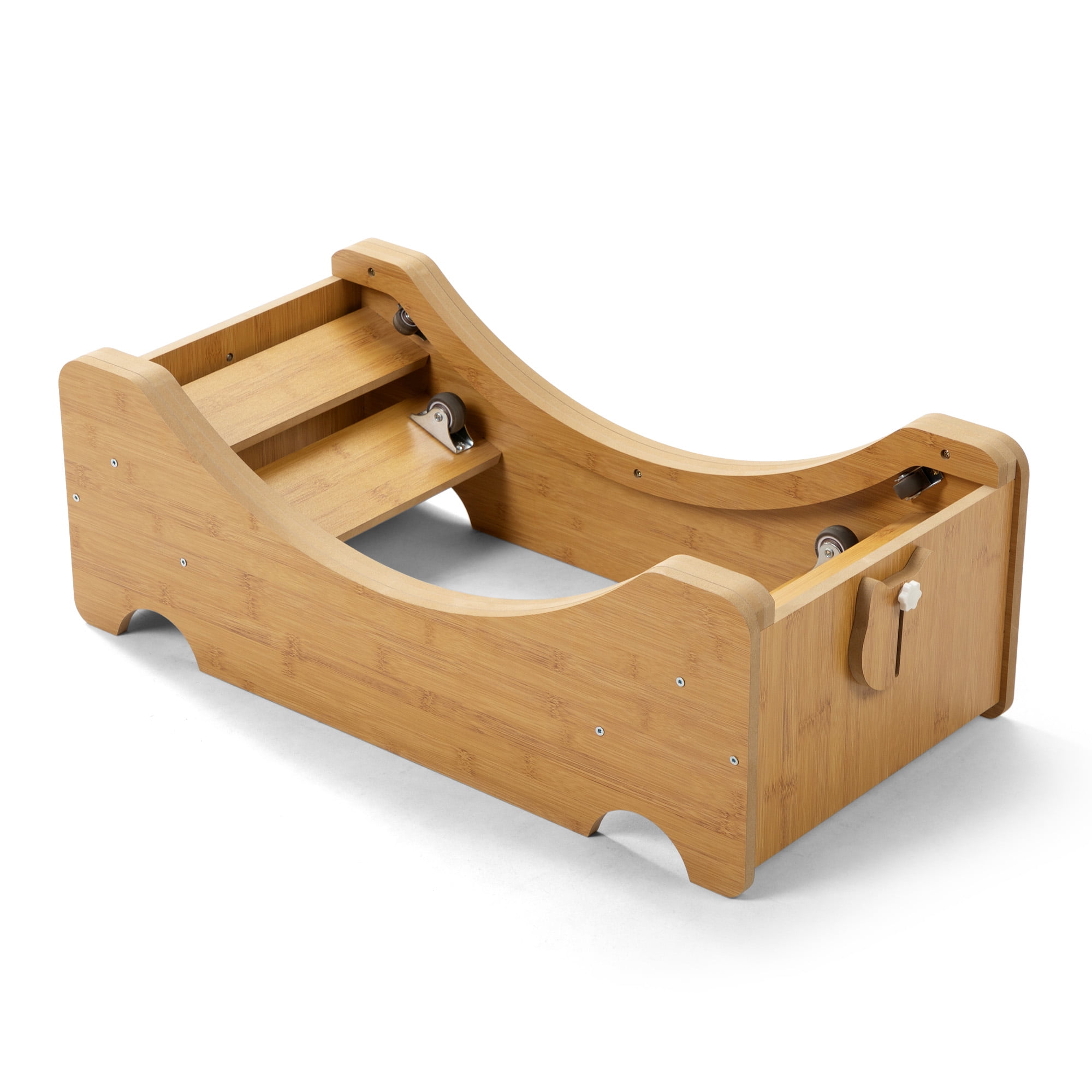 resenkos 38" Cat Exercise Wheel for Indoor Cat, Cat Running Wheel with Sided Corrugated Cardboard Runway, Cat Treadmill Wheel for Fitness Weight, Beige