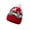 Red 04, variant on Knit Beanie For Women Snowflake Christmas Red Pom Pom Holiday Winter Hat