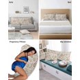 thumbnail image 6 of Khaki Fruit Pillow Covers King Size 2 Pack, Country Retro Floral Botanical Plant Soft Bed Throw Pillowcases Breathable Cooling Long Lumbar Body Pillow Sham Cover for Bed Sofa 20''x36'', 6 of 7