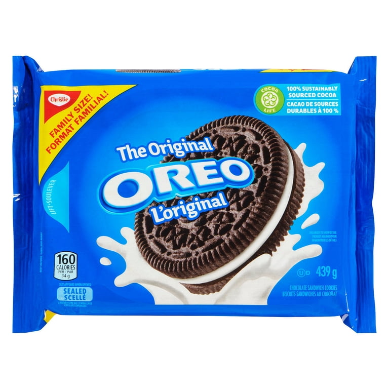 Christie Original Oreo Cookies, Family Size, 439g/15 oz - Walmart.com