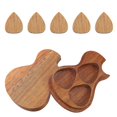 thumbnail image 3 of Guitar Pick Storage Box with Wood Holder for Travel 6Pcs Set, 3 of 3