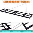 thumbnail image 5 of Rugerasy 4-Feet Drag Harrow Driveway Grader,Heavy Duty Power Rake,Driveway Drag for Gravel with 6 FT Chain,Tow Behind Lawn Rake for ATV,UTV,Land Leveler for Gravel,Sand,Black, 5 of 7