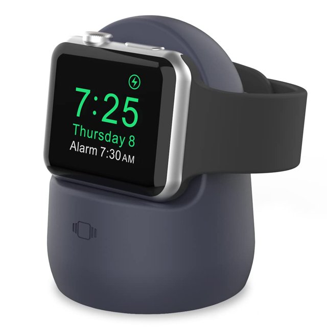 Soporte de base de carga de silicona AHASTLE para Apple Watch