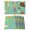 Teal Green, variant on Spring Easter Placemats Set of 12, Green Plaid Bunny Colorful Eggs Floral Placemats for Dining Table, Place Mats for Kitchen Tabletop, Waterproof Wipeable Dining Table Mats Set