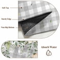 thumbnail image 2 of Watercolor Floral Area Rug 6x9 Washable Rug Non Slip Spring Flowers Birds Plants Gray Plaid Large Area Rug Soft Stainresistant Indoor Floor Carpet for Living Room Bedroom Home Office Dining Room, 2 of 8