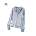 thumbnail image 4 of Qarigey Abrigo Ropa de protección solar Sudadera con capucha Chaqueta de protección solar Color sólido Resistente a los rayos UV Prendas para la parte del cuerpo Gris METRO, 4 of 6