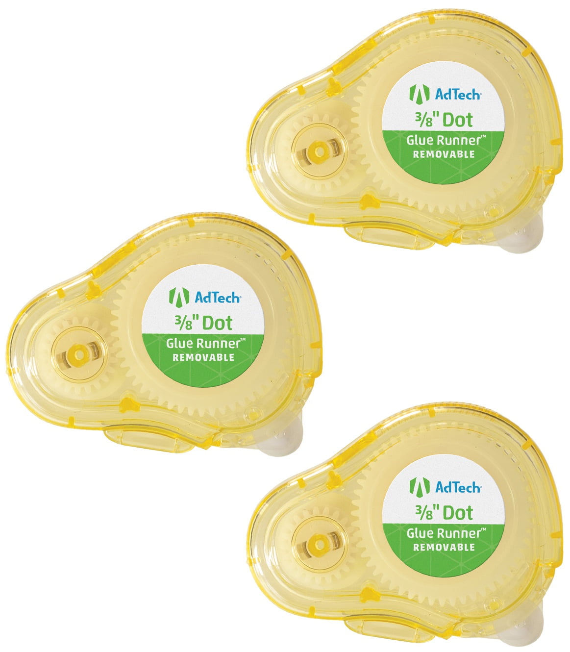 Ad-Tech Removeable Glue Dots 3/Pkg-Clear .375"