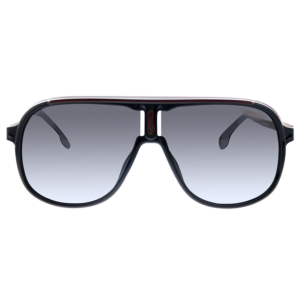 Carrera 1007/S Plastic Unisex Pilot Sunglasses Black 62mm Adult