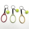 thumbnail image 2 of Creative Plastic Tennis Racket Key Ring, 2 of 2