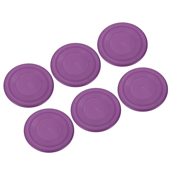 Uxcell 7 Inch Flying Disc, TPR Flying Discs Soft Waterproof for Adults Dog Outdoor Playing Sport Game, Purple 6Pcs