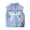 B-Blue, variant on Girls Denim Vest Cute Bowknot Sleeveless Jean Jacket Casual Lapel Collar Open Front Rhinestone Jean Waistcoat for Kids Spring Fall B-Blue
