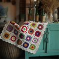thumbnail image 4 of Handmade Knitted Crochet Crochet Yarn Mat Grandma Daisy Country Style Decorative Tablecloth Home Decor Accessories, 4 of 5