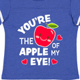 thumbnail image 4 of Inktastic Youre The Apple of My Eye Valentine Pun with Cute Apple Boys or Girls Toddler T-Shirt, 4 of 5