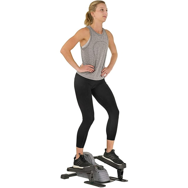 Máquina Elíptica Sunny Health & Fitness SF-E3908 Magnética de Pie Escritorio Portátil 220 lb Gris